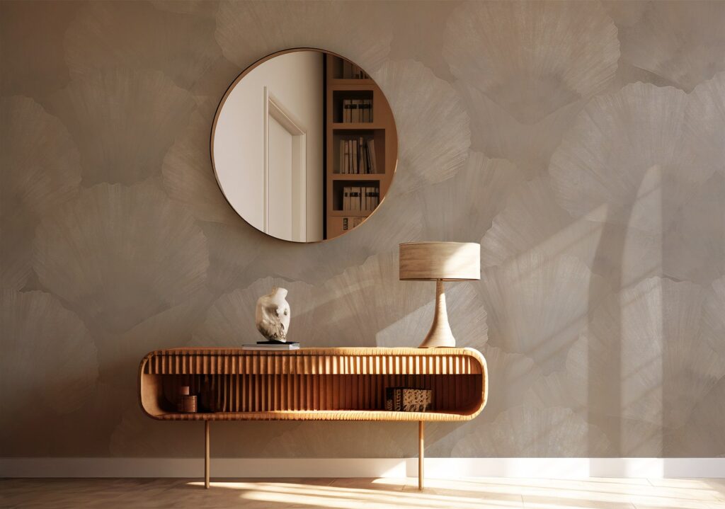 zidne tapete Morska rapsodija MagisWall, apstraktni morski motivi na tapetama, detalj tapeta s plavim valovima