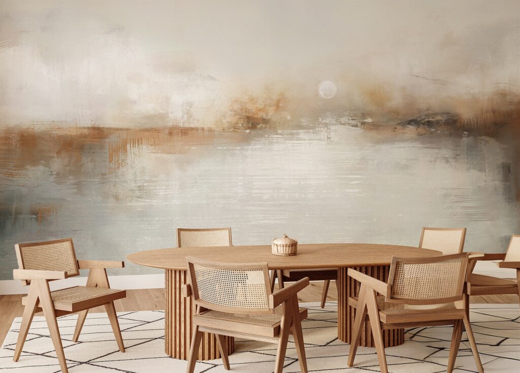 zidne tapete Morska rapsodija MagisWall, apstraktni morski motivi na tapetama, detalj tapeta s plavim valovima