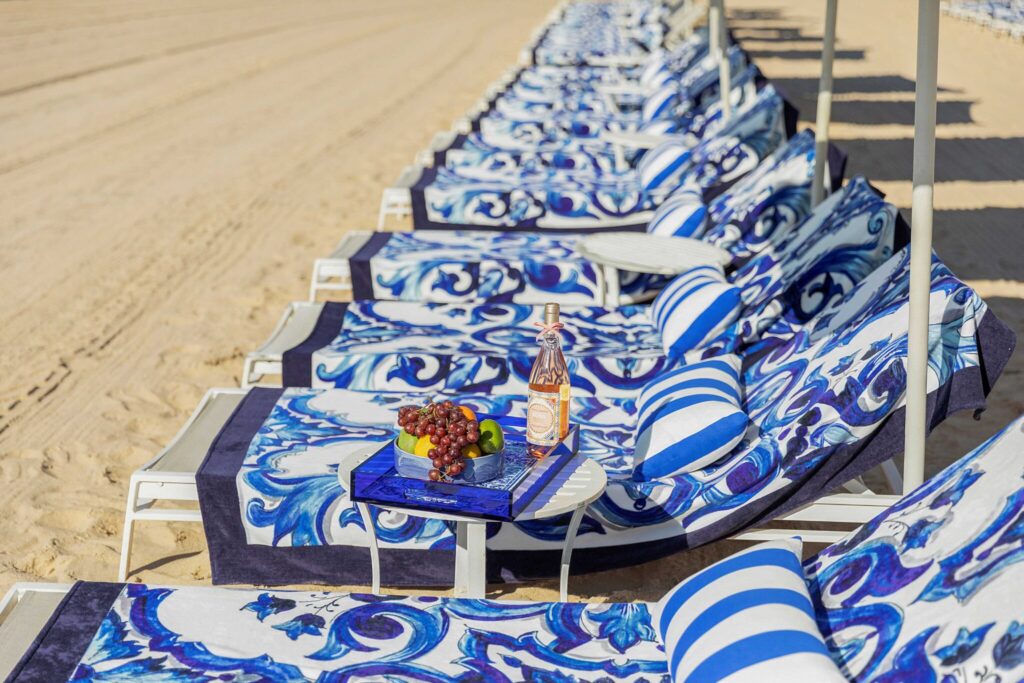 Blu Mediterraneo motivi na ležaljkama u Montauku