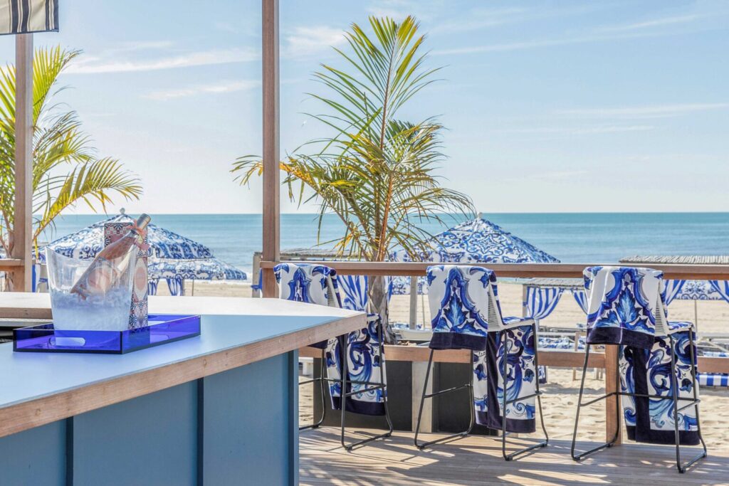 Blu Mediterraneo motivi na ležaljkama u Montauku