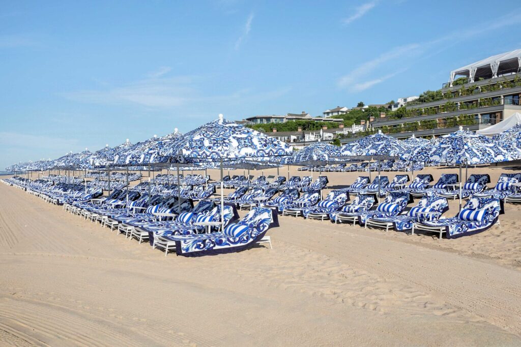 Blu Mediterraneo motivi na ležaljkama u Montauku